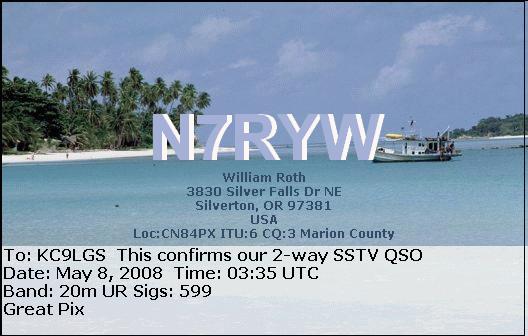 eQSL Card from N7RYW